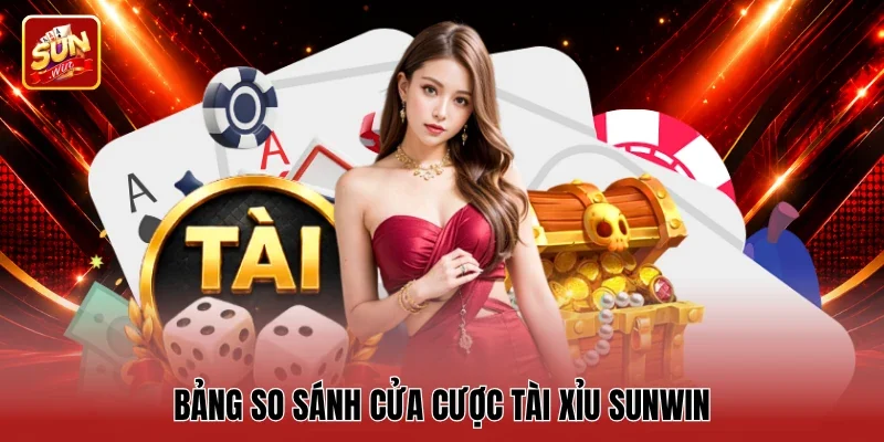 Bảng so sánh cửa cược Tài xỉu Sunwin