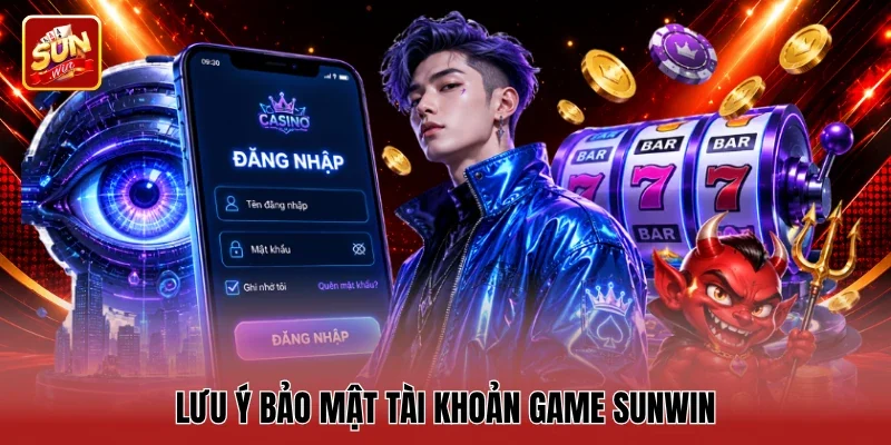 Lưu ý bảo mật tài khoản game Sunwin